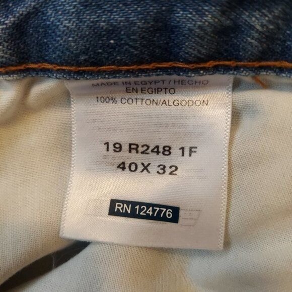 Irontown Workwear Mens 40x32 Blue Stonewashed Carpenter Utility Work Jeans Cotto - Picture 11 of 11